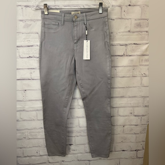 L’AGENCE the Margot high rise skinny Jean size 28 petites gray cloud new w tag - Picture 1 of 11